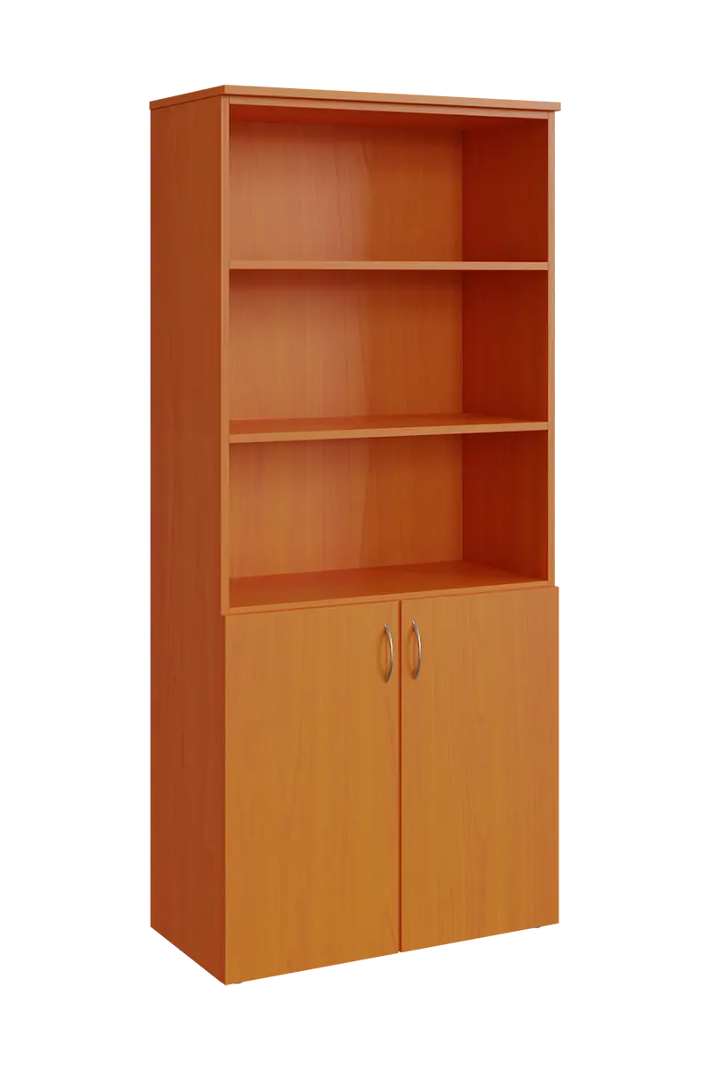 N 5 - 8DN3 kancelářská skříň, 2-dveřová/nika, 1800x800x400, třešeň šumavská